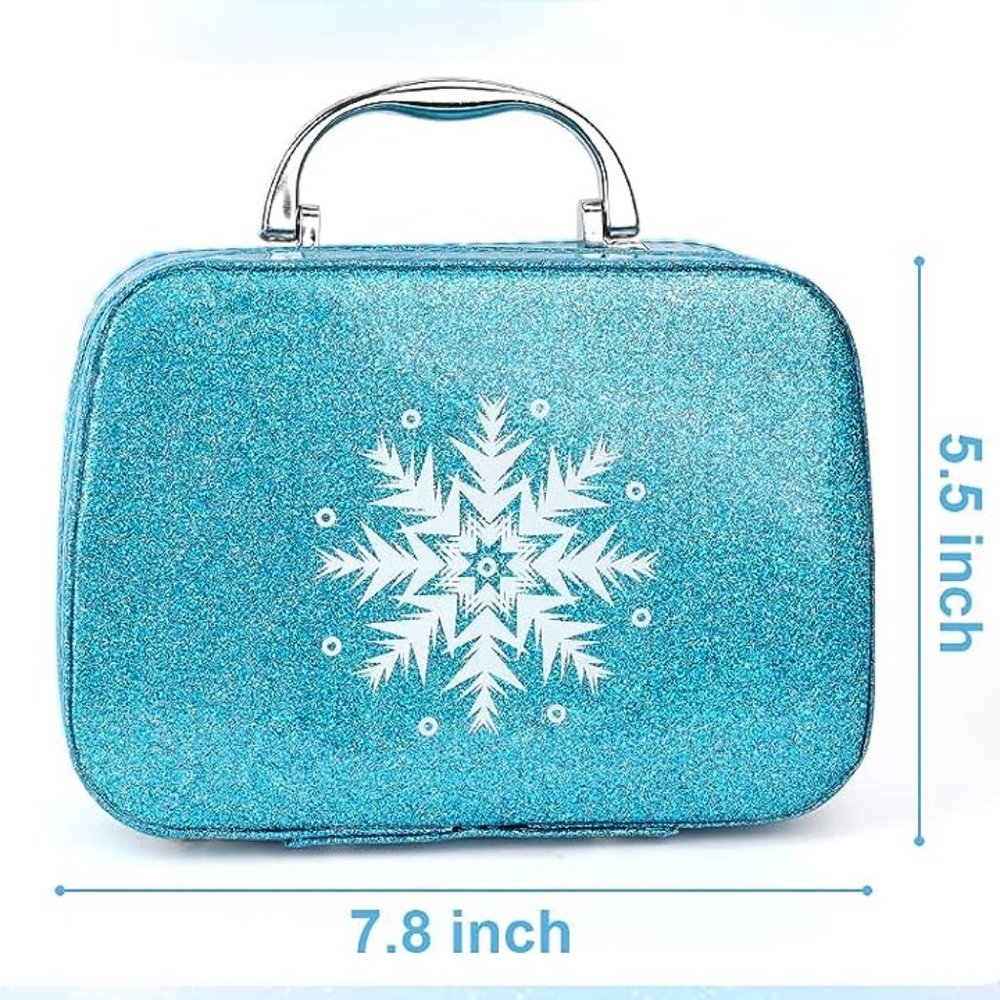❄NEW FROZEN  Makeup Case With Makeup/Jewelry For Girls +Gifts - Picture 5 of 8
